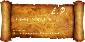 Lippay Pompilla névjegykártya
